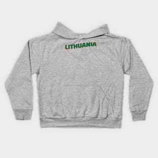 Lithuania Vintage style retro souvenir Kids Hoodie